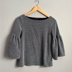 Banana Republic Black and White Textured Top